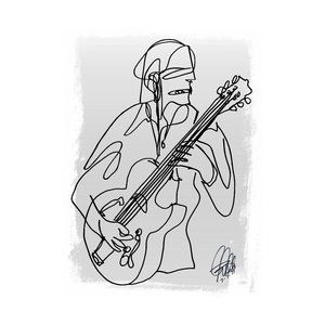 Frustrated Guitar Player Music Poster Print Wall Art 11x17